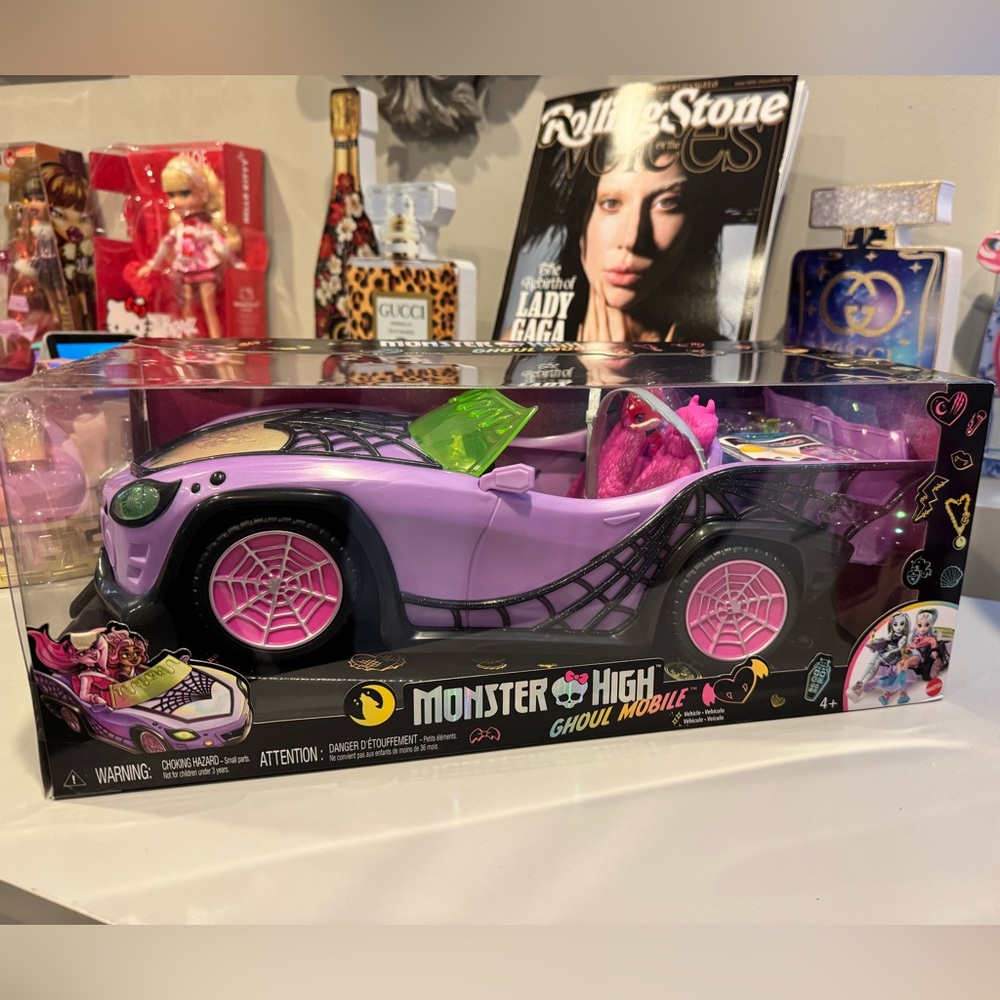 monster high Ghoul Mobile Convertible - Purple, Pink & Green Accents